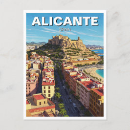 Cartão Postal Alicante Espanha