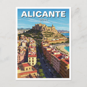 Cartão Postal Alicante Espanha