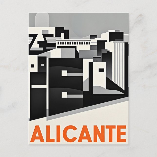 Cartão Postal Alicante Espanha (Frente)