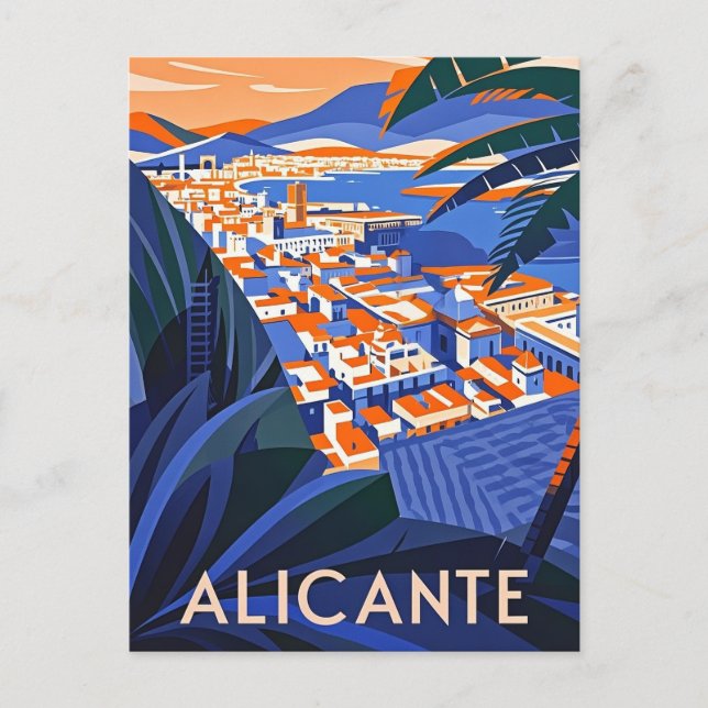 Cartão Postal Alicante Espanha (Frente)