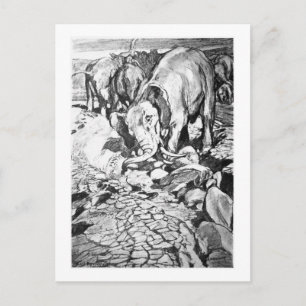 Cartão Postal Alice B. Madeira: Cartaz de arte dinoteriana