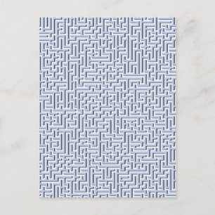 Cartão Postal Alice Blue Maze em um Jardim do País Inglês