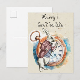Cartão Postal Alice - Coelho Branco 1865