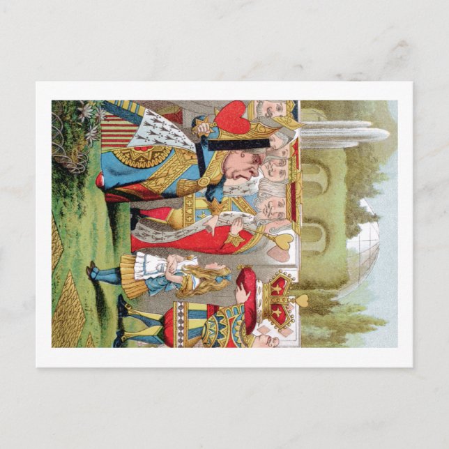 CARTÃO POSTAL ALICE E A RAINHA DOS CORAÇÕES (Frente)