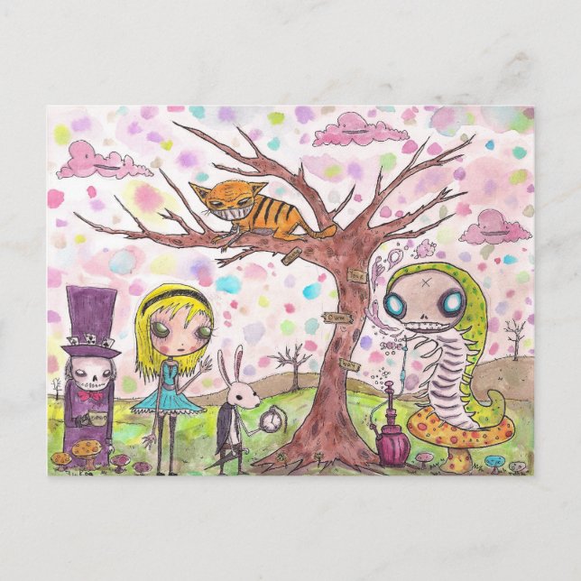 Cartão Postal Alice e Amigos (Frente)