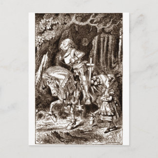 Cartão Postal Alice e o Cavaleiro Branco