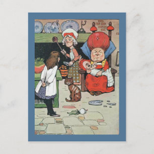 Cartão Postal Alice e o cozinheiro