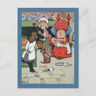 Cartão Postal Alice e o cozinheiro