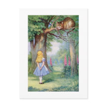 Alice e o Gato de Cheshire, ilustração