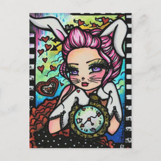 Cartão Postal Alice Fairy Fantasy Art Girl