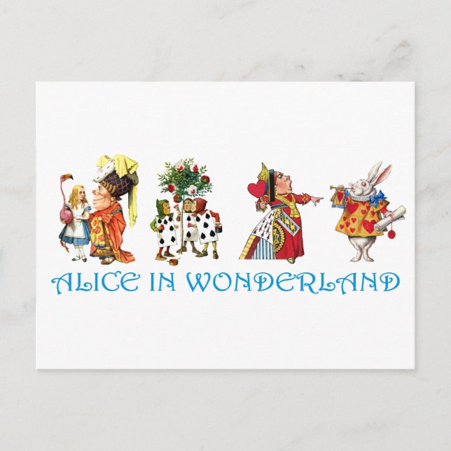 CARTÃO POSTAL ALICE IN WONDERLAND (Frente)
