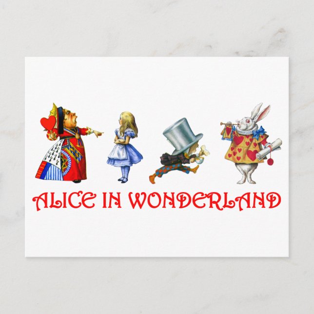 CARTÃO POSTAL ALICE IN WONDERLAND (Frente)