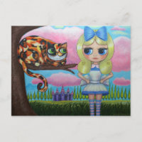 Alice In Wonderland e o Gato Cheshire