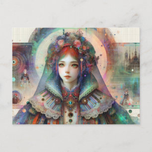 Cartão Postal Alice Inspirou a Arte da Falha