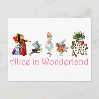 Cartão Postal Alice no País das Maravilhas