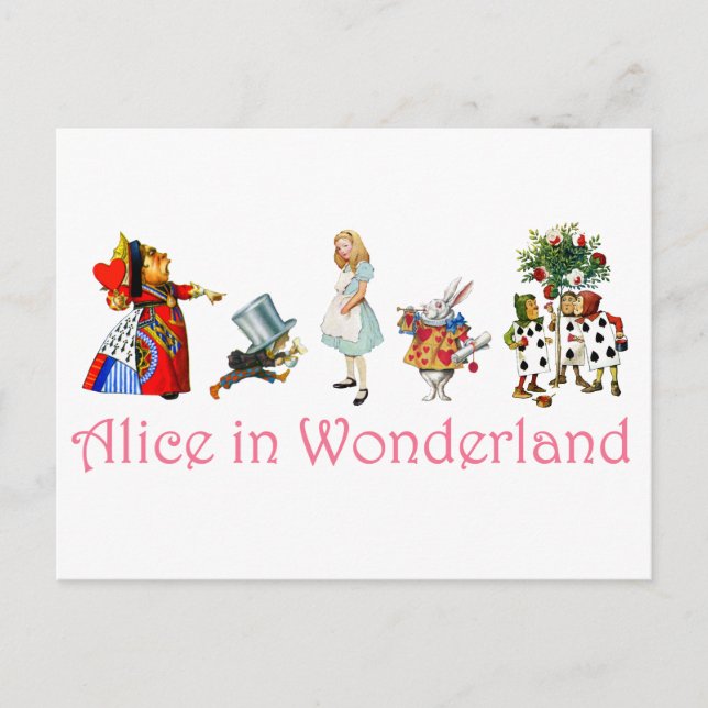 Cartão Postal Alice no País das Maravilhas (Frente)