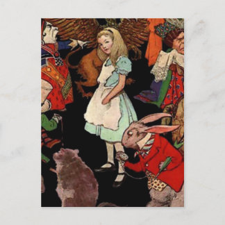 Cartão Postal Alice no País das Maravilhas