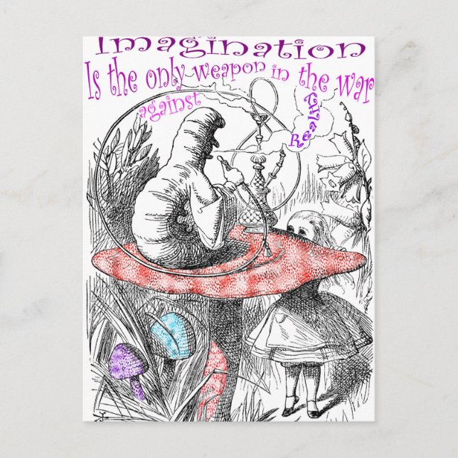 Cartão Postal Alice no país das maravilhas (Frente)