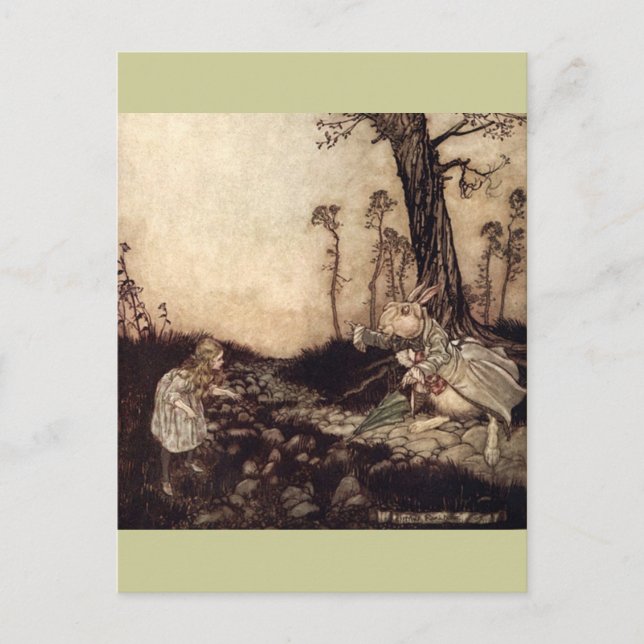 Cartão Postal Alice no País das Maravilhas (Frente)