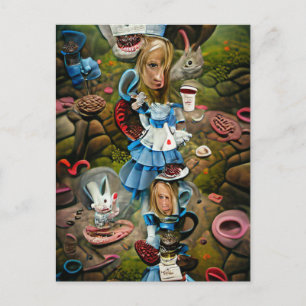 Cartão Postal Alice no País das Maravilhas AI errou