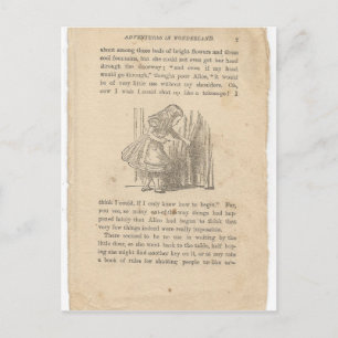 Cartão Postal Alice No País das Maravilhas, Capítulo Um, Abaix
