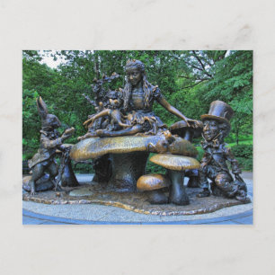 Cartão Postal Alice no País das Maravilhas - Central Park NYC