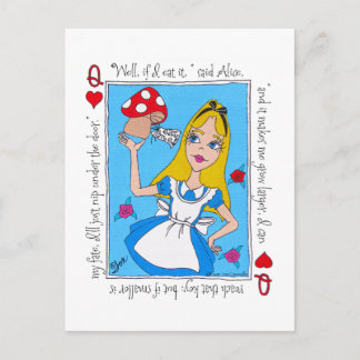 Cartão Postal Alice no País das Maravilhas, coma-me!