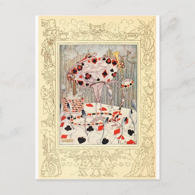 Cartão Postal Alice no País das Maravilhas da Batalha (Frente)