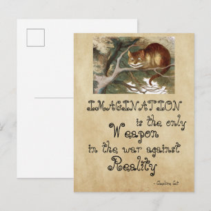 Cartão Postal Alice no País das Maravilhas - Imaginação Gato 186