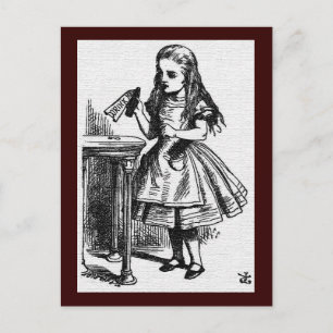 Cartão Postal Alice no País das Maravilhas John Tenniel Postcard