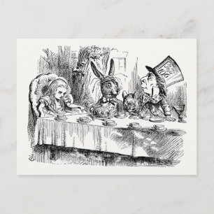 Cartão Postal Alice no País das Maravilhas - O Partido do Chá do