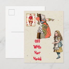 Cartão Postal Alice no País das Maravilhas - Rainha de Copas