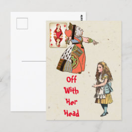 Cartão Postal Alice no País das Maravilhas - Rainha dos Corações