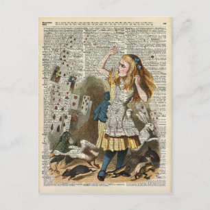Cartão Postal Alice no país maravilhoso