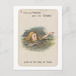 CARTÃO POSTAL ALICE NO POÇO DE LÁGRIMAS - ALICE NO PAÍS DAS MARA