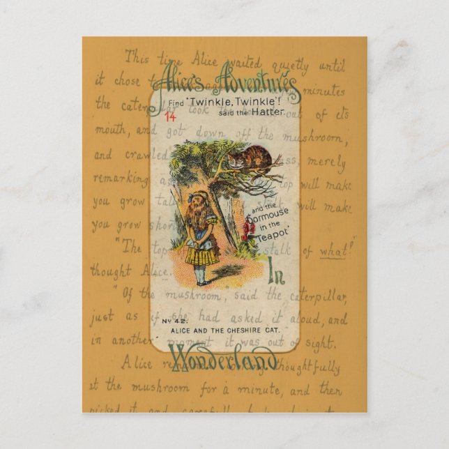 Cartão Postal Alice: Twinkle, Twinkle, disse o Ódio (Frente)