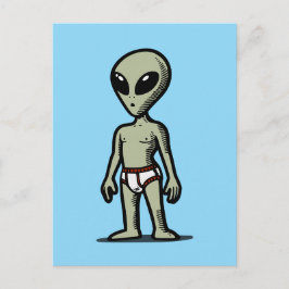 Cartão Postal Alien Pants