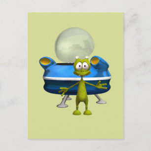 Cartão Postal Alienígena Amigável