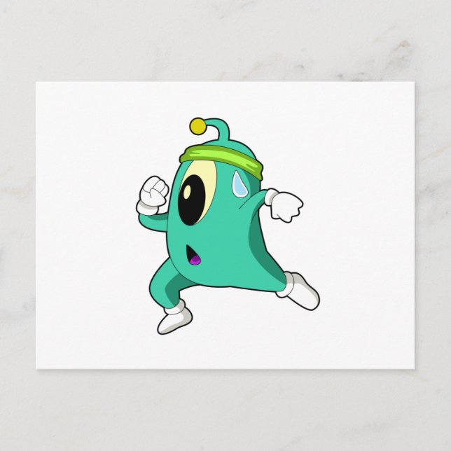 Cartão Postal Alienígena como Runner (Frente)