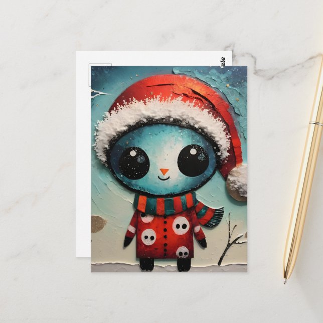 Cartão Postal Alienígena de Natal (Frente/Verso In Situ)