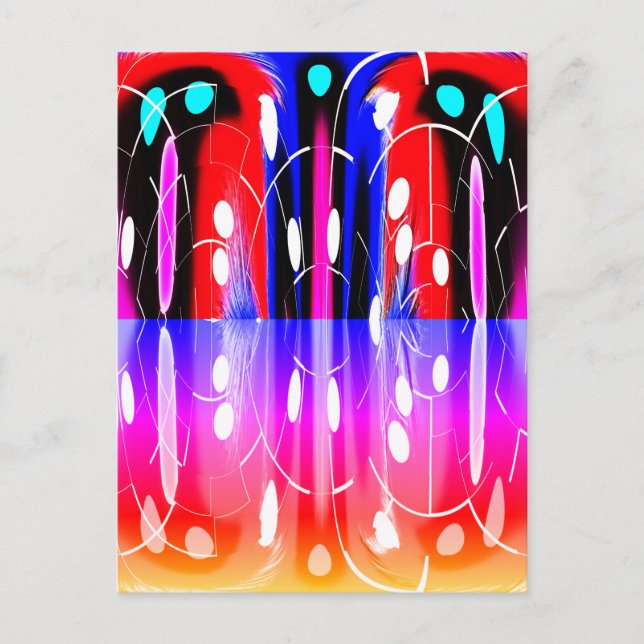 Cartão Postal Alienígena dimensões arte (Frente)