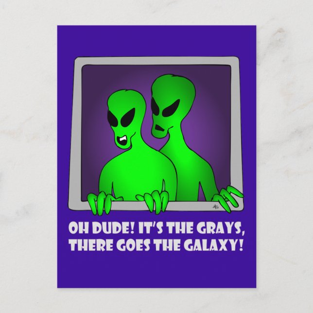 CARTÃO POSTAL ALIENÍGENA GALAXY-5 (Frente)
