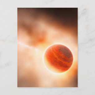 Cartão Postal Alienígena Gás Giant Planet Art