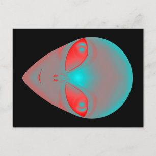 CARTÃO POSTAL ALIENÍGENA GRADIENTE