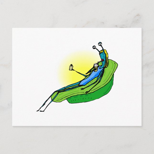 Cartão Postal Alienígena-mãe soltando (Frente)