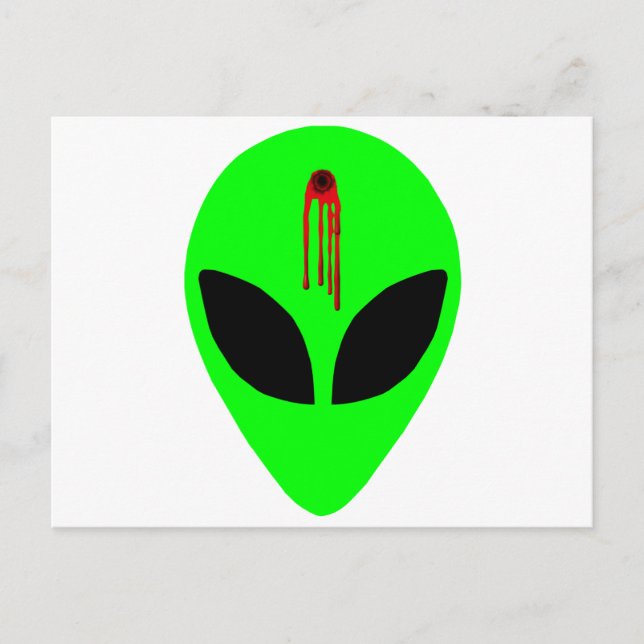 Cartão Postal Alienígena morto (Frente)