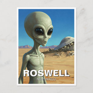 Cartão Postal Alienígena Roswell Novo México