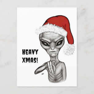 Cartão Postal Alienígena ruim, Natal pesado!