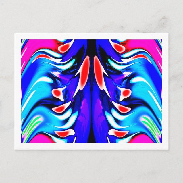 Cartão Postal Aliens de arte de reunião (Frente)