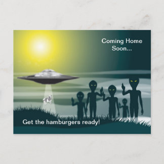 Cartão Postal Aliens de ondas